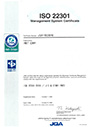 ISO22301 事業継続マネジメントシステム登録証